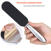 Stainless Steel Double Side Foot File Replace Sanding Cloth Pedicure Foot-Care-Tool Dead Skin Remover Foot Rasp Refill - sportvital