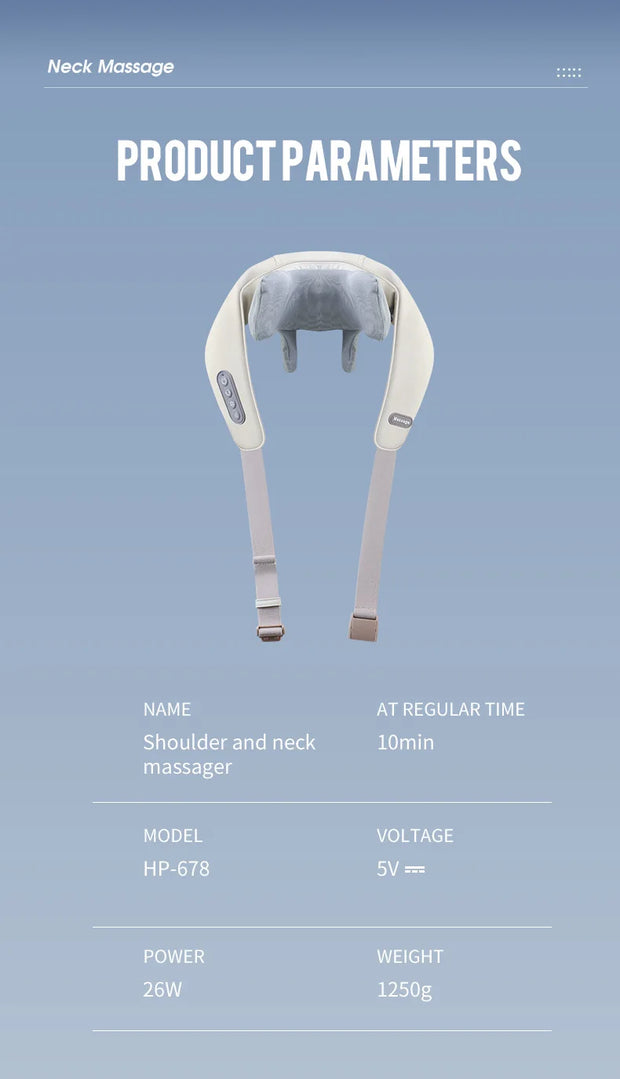 Foreverlily Wireless Neck And Back Massager - sportvital
